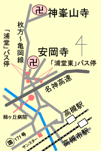 神峯山寺 / 地図